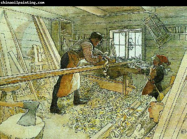 Carl Larsson i snicknarbode