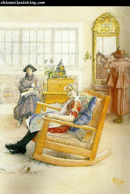 Carl Larsson de tre-hattprovningen