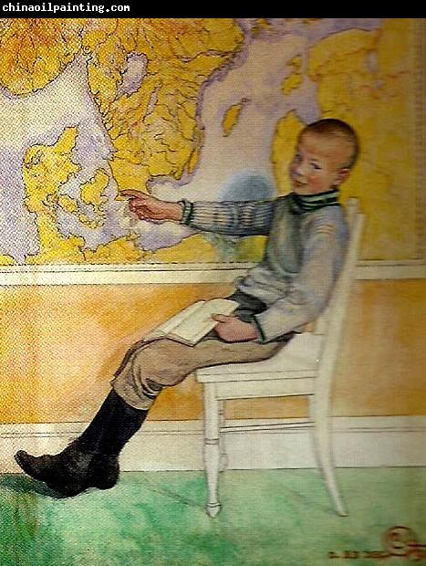 Carl Larsson Esbjorn och kartan