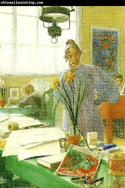 Carl Larsson min hustru