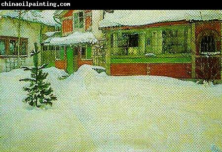 Carl Larsson stuga i sno