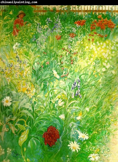 Carl Larsson blommor-sommarblommor