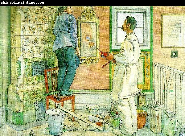 Carl Larsson mina vanner snickaren och malaren