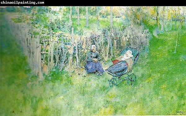 Carl Larsson fickan i det grona