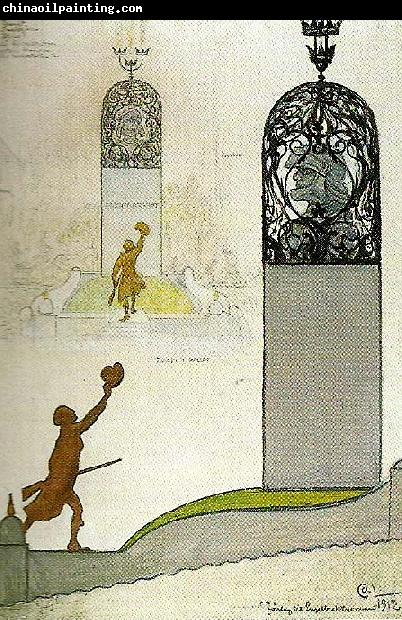 Carl Larsson forslag till engelbrektsmonument