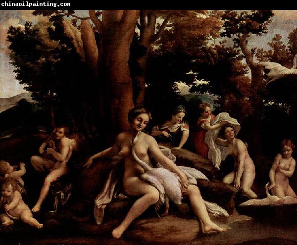 Correggio Leda mit dem Schwan