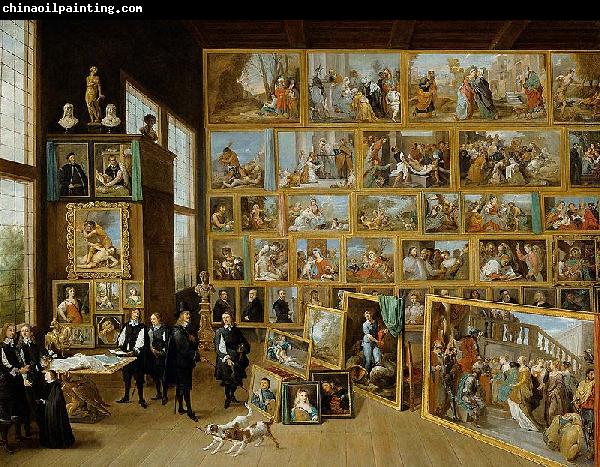 David Teniers the Younger Erzherzog Leopold Wilhelm in seiner Galerie in Brussel