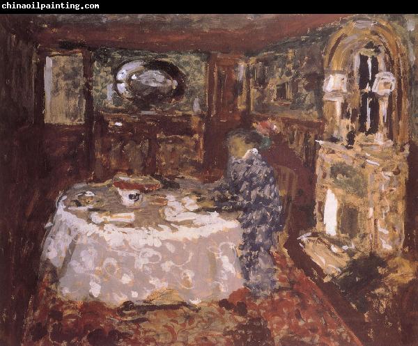 Edouard Vuillard Painter mother sitting at the table money