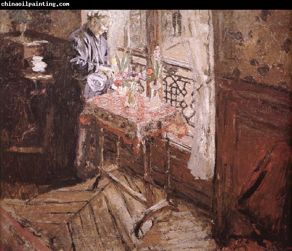 Edouard Vuillard Vial wife and hyacinth