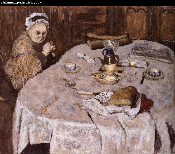 Edouard Vuillard Vial wife's breakfast