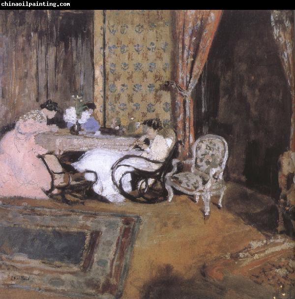 Edouard Vuillard Three women in the sitting room