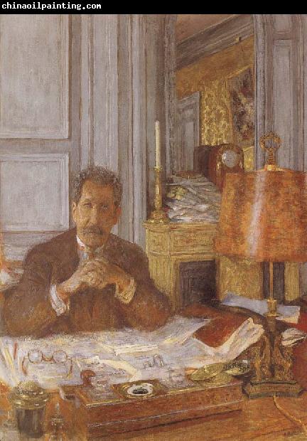 Edouard Vuillard Opal harp in his office