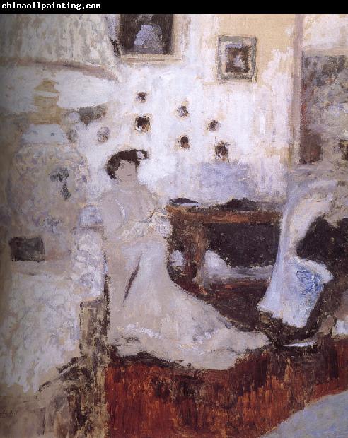 Edouard Vuillard Under the desk lamp of conversation