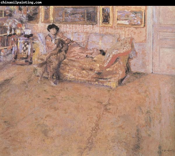 Edouard Vuillard Howe Chancellor and her dog