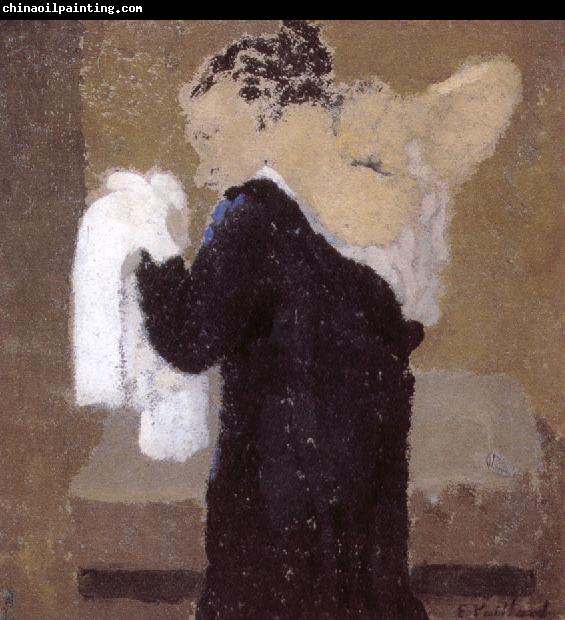 Edouard Vuillard Lady is being scrubbed of Vial