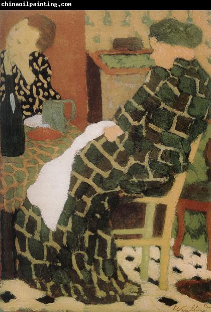 Edouard Vuillard Table of the mother and daughter