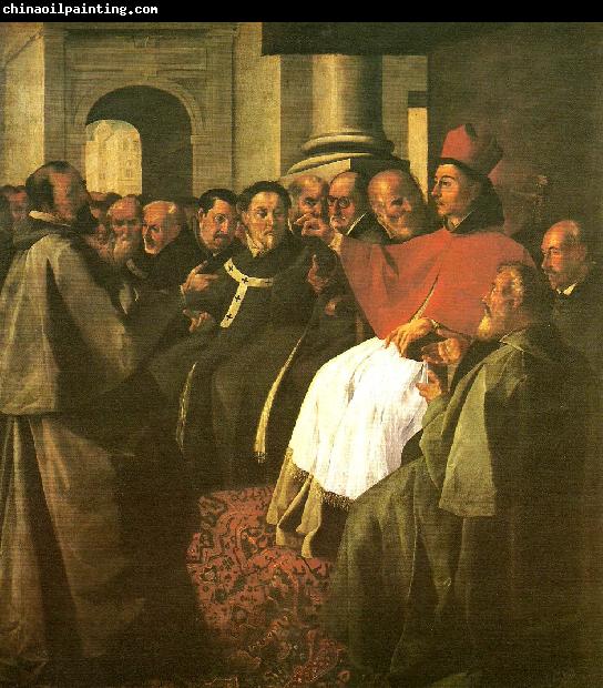 Francisco de Zurbaran buenaventura at the council of lyon