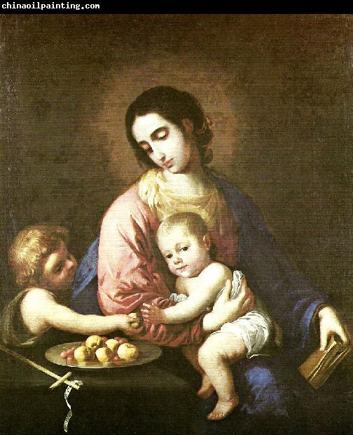 Francisco de Zurbaran virgin and child with st