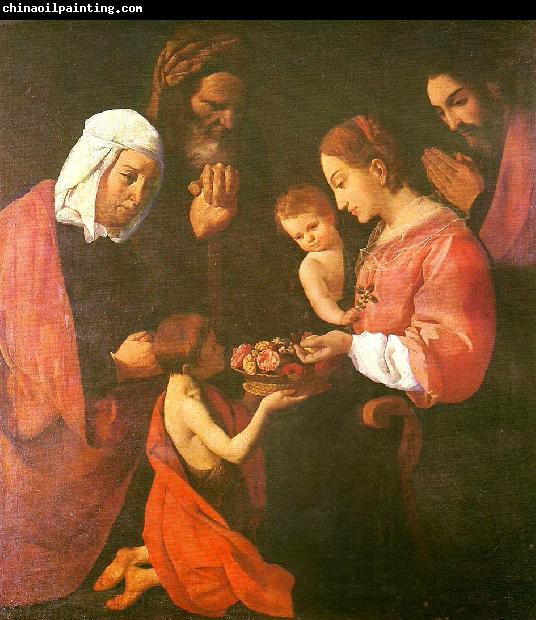 Francisco de Zurbaran the holy family, st. joaquim and st.