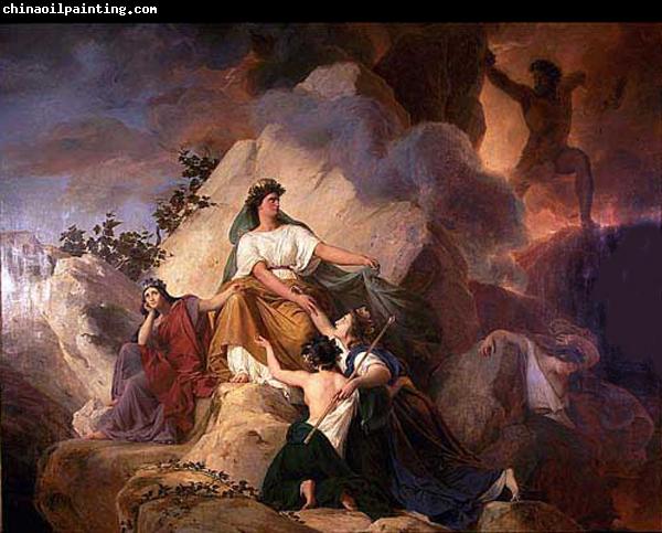 Francois-Edouard Picot Cybele protects from Vesuvius