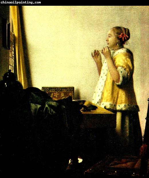 Jan Vermeer ung dam ned parlhalsband