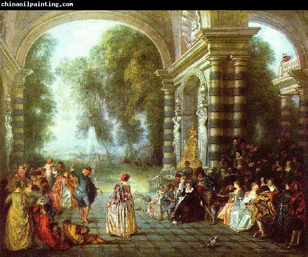 Jean-Antoine Watteau Das Ballvergnegen