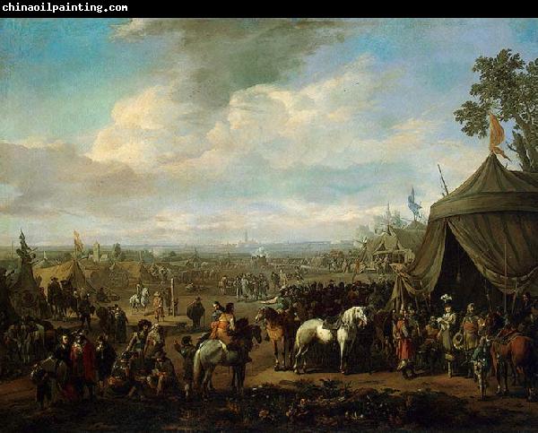 Johannes Lingelbach Flemish Town Sieged by the Spanish Soldiers