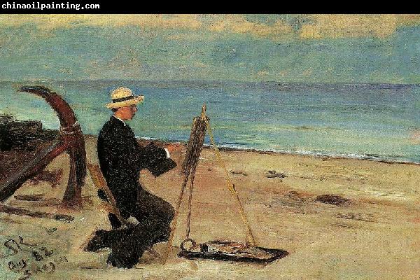 Peter Severin Kroyer oscar bjorck maler pa skagen sonderstrand