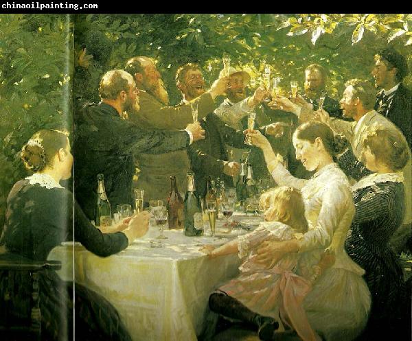 Peter Severin Kroyer frokostgildet, hip, hip, hurra,