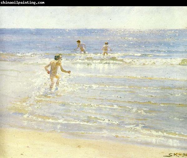 Peter Severin Kroyer badende drenge, solskin