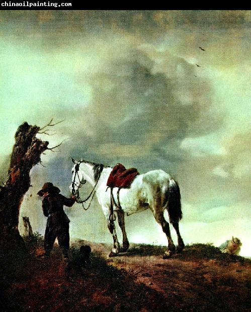 Philips Wouwerman skimmel  och pojke