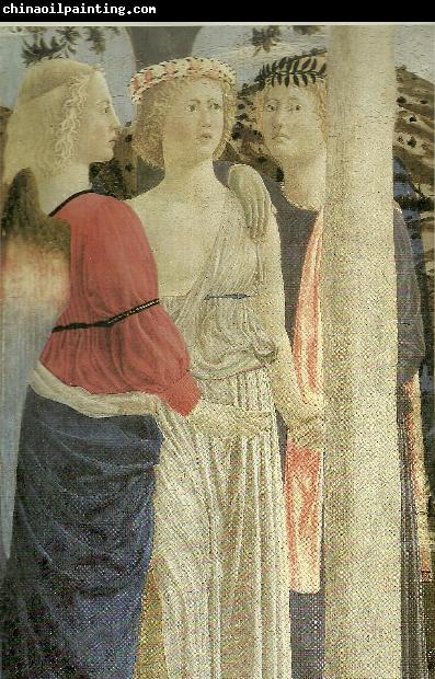 Piero della Francesca details from the baptism of christ