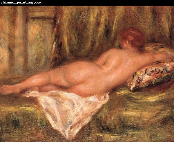 Pierre Auguste Renoir reclinig nude rear ciew