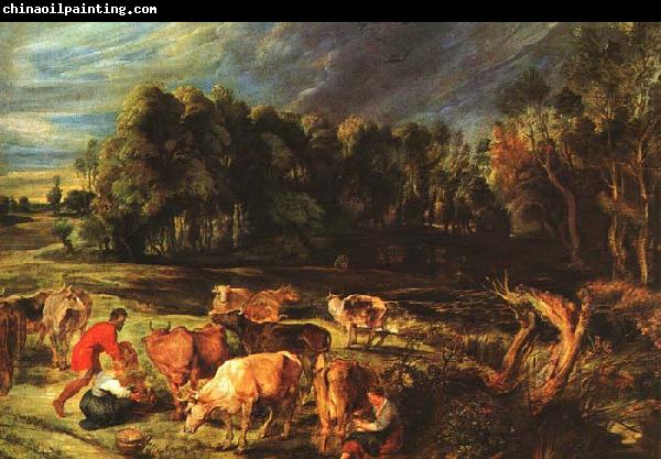 RUBENS, Pieter Pauwel Landscape with Cows