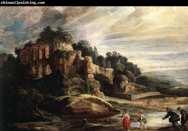 RUBENS, Pieter Pauwel Landscape with the Ruins of Mount Palatine in Rome