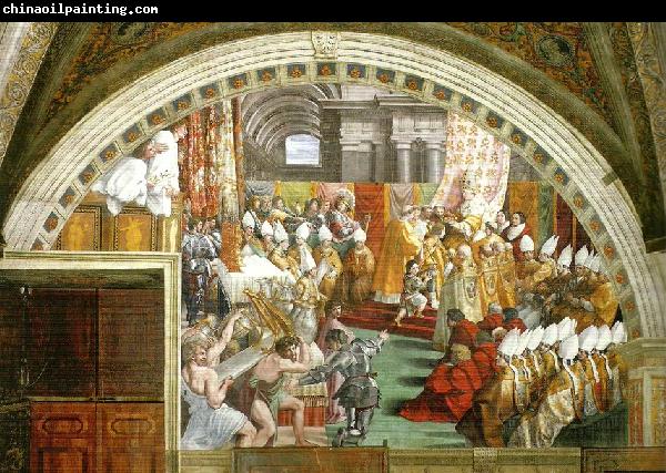 Raphael coronation of charlemagne