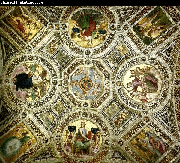 Raphael the ceiling of the stanza della segnatura, vatican palace