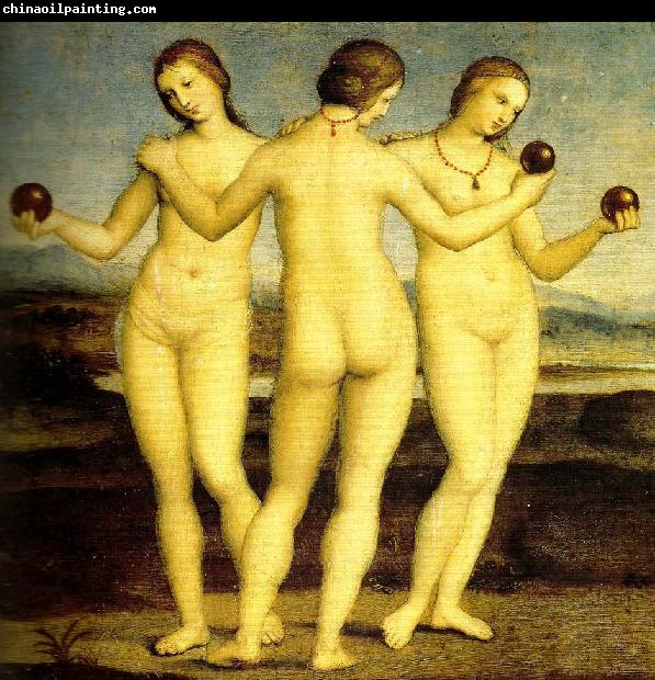 Raphael three graces muse'e conde,chantilly