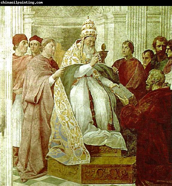 Raphael pope gregory ix handing