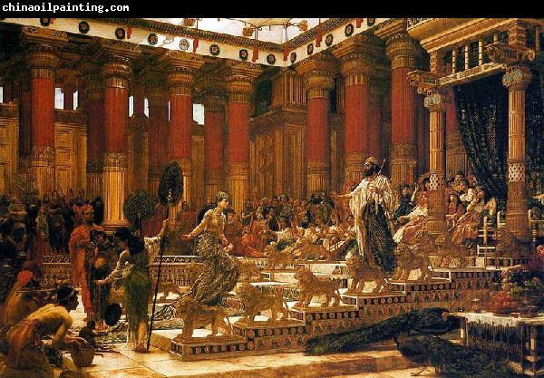 Sir Edward john poynter,bt.,P.R.A 'The Visit of the Queen of Sheba to King Solomon'