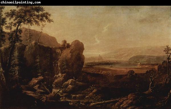 Alexander Landschaft mit Wasserfall