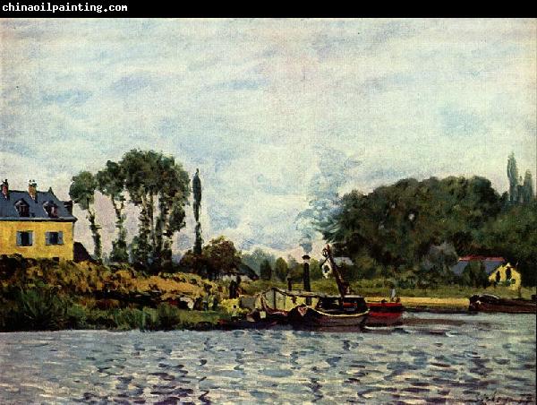 Alfred Sisley Boote bei Bougival