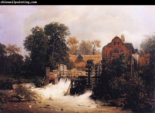 Andreas Achenbach Material and Dimensions