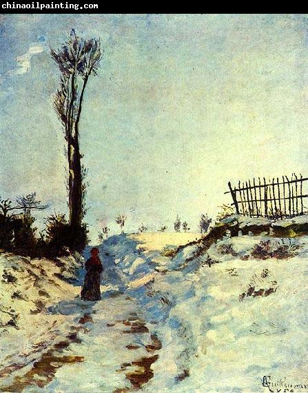 Armand guillaumin Hollow in the snow