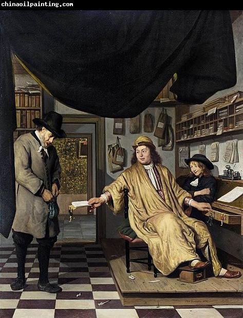 BERCKHEYDE, Job Adriaensz A Notary in His Office