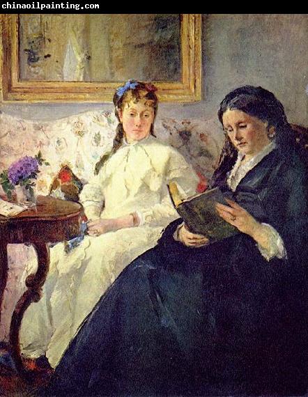 Berthe Morisot Portrait de Mme Morisot et de sa fille Mme Pontillon ou La lecture