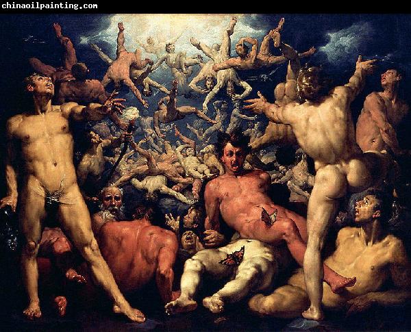 CORNELIS VAN HAARLEM The fall of Lucifer.