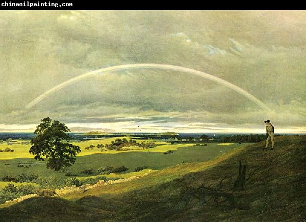 Caspar David Friedrich Landschaft mit Regenbogen