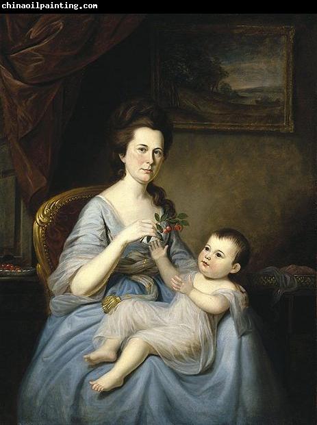 Charles Willson Peale Mrs David Forman and Child