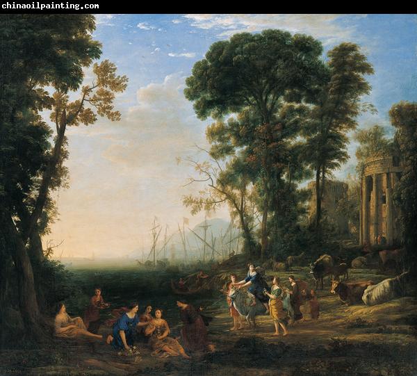 Claude Lorrain Coast Scene with Europa and the Bull